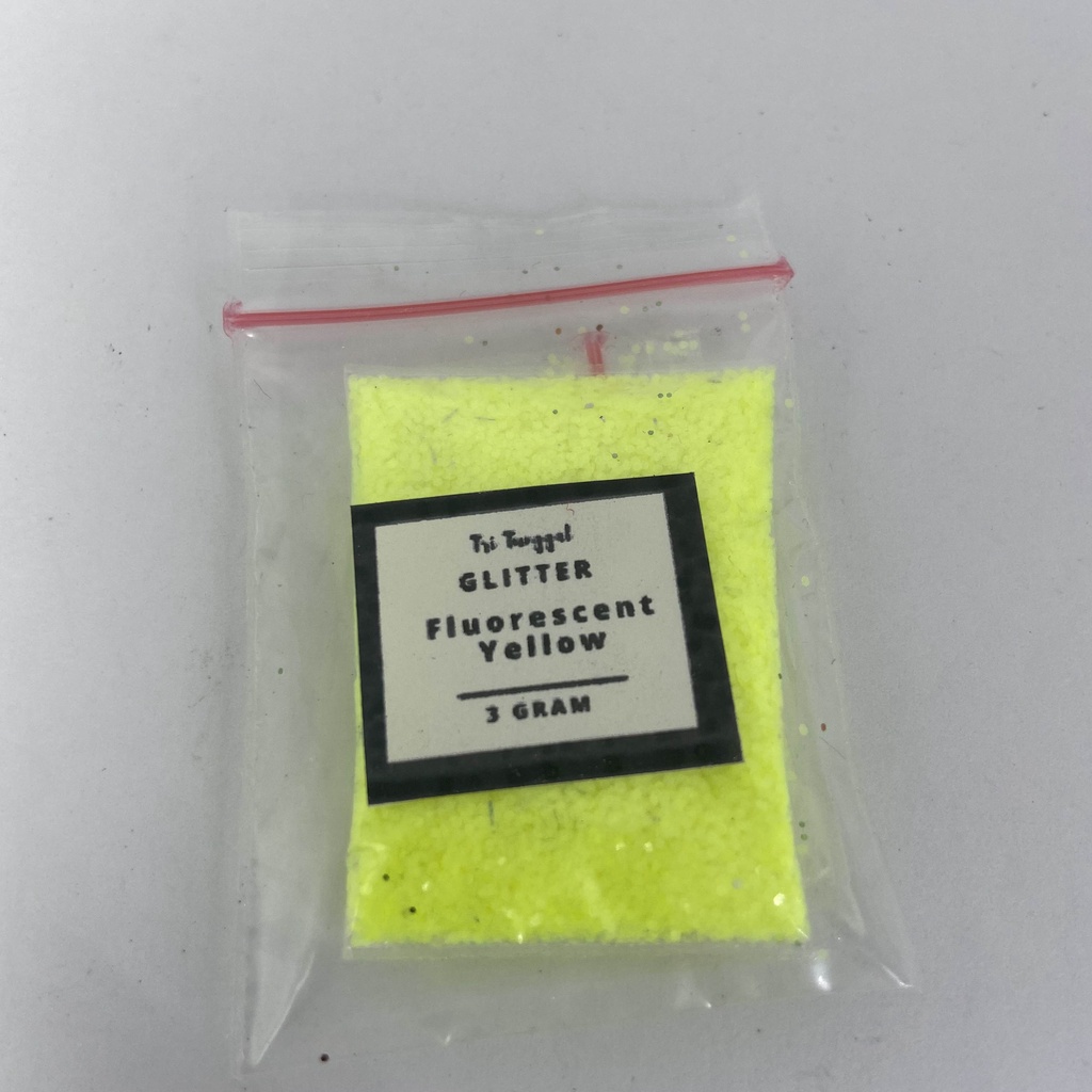 

Sparkle Glitter FLUORESCENT YELLOW 3 gr 3gr Stabilo Powder Serbuk Eceran Sablon Resin Pernak Pernik Hiasan Bubuk Padat Diy Kerajinan Kesenian Art Prakarya Seni Perlengkapan Bahan Craft Crafting Diy Warna Paint Painting Colour Color Tri Tunggal Malang