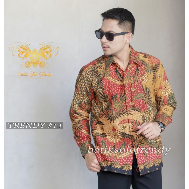 TRENDY 66( FULL FURING )KEMEJA/BAJU BATIK PRIA MURAH PANJANG