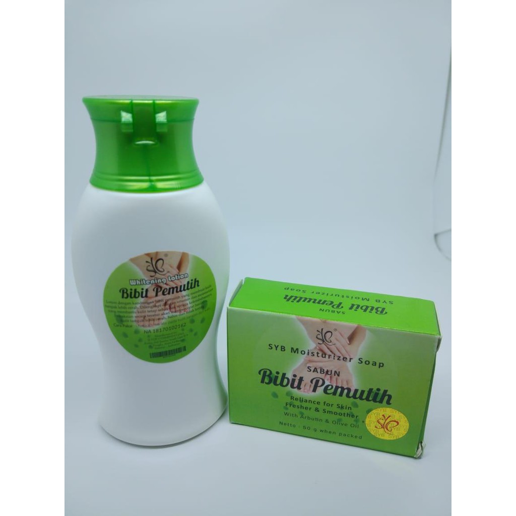 SYB Paket 2in1 Whitening Body Lotion + Sabun Bibit Pemutih