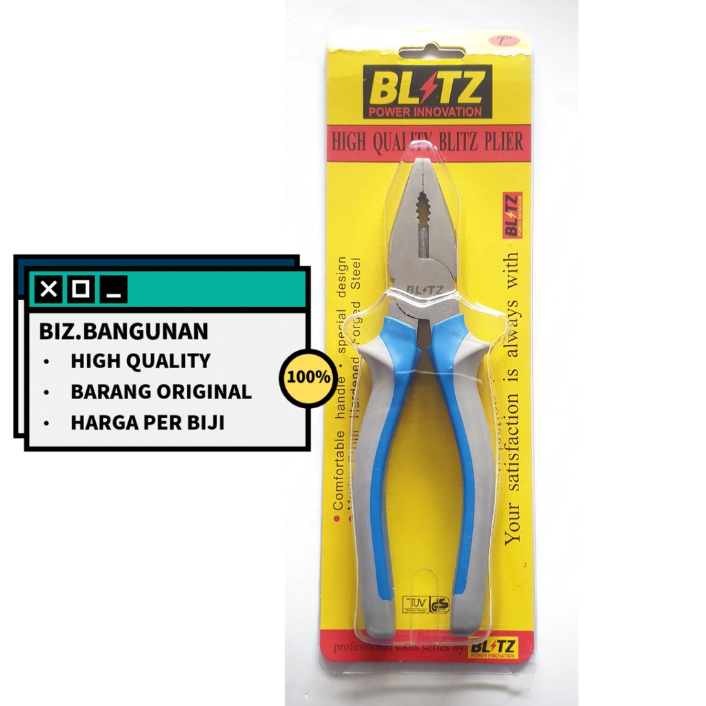 TANG KOMBINASI BLITZ 7&quot; CHROME - COMBINATION PLIER