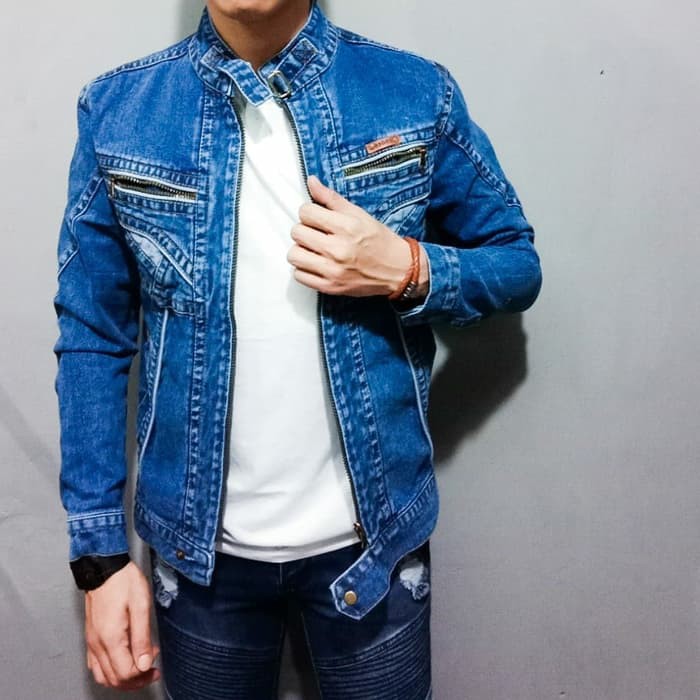 jaket denim levis pria