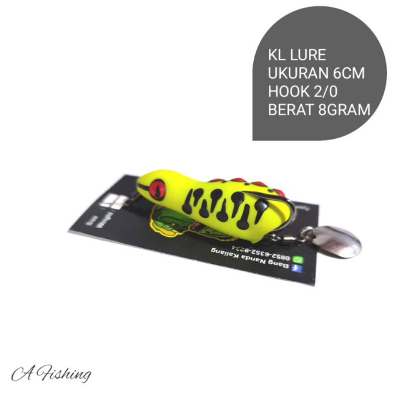 SOFT FROG 5,5CM 8GRAM KL LURE | UMPAN CASTING IKAN GABUS | UMPAN TIRUAN IKAN GABUS