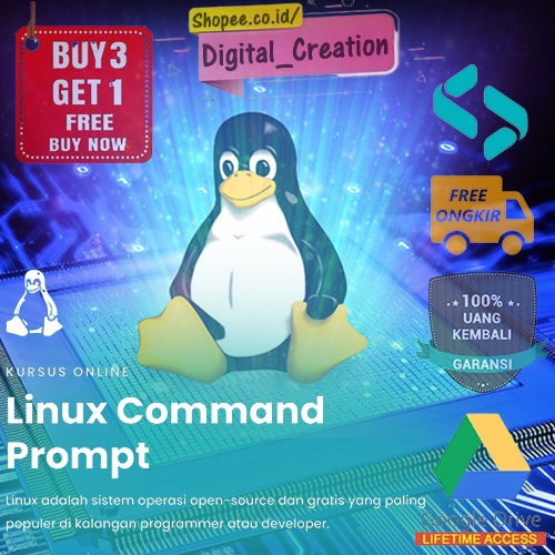 Kursus Linux Command Prompt - Coding Studio | Fundamental Linux | Linux System Enginner