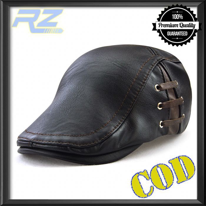 Topi Kulit import Model Copet Pelukis Bassis Topi Kodok RZ 463