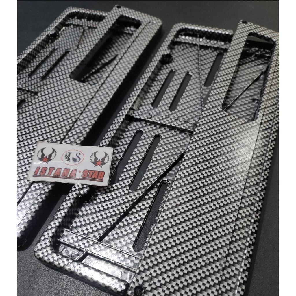 Dudukan Plat nomor karbon Universal / Tutup plat nomor karbon / cover plat nomor carbon