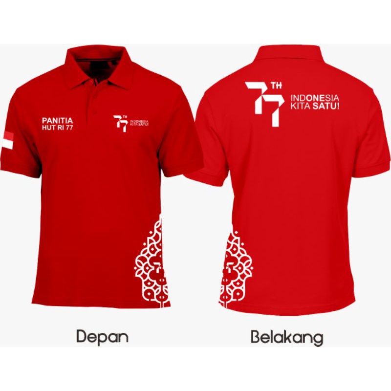 KAOS PANITIA 17 AGUSTUS/KAOS MERAH PUTIH/KAOS LOGO GARUDA/KAOS GAMBAR PETA INDONESIA