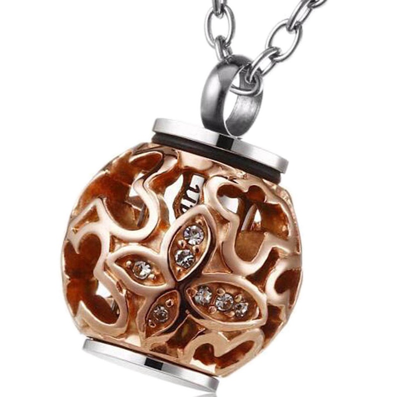 Kalung Liontin Kremasi Bahan Stainless Steel