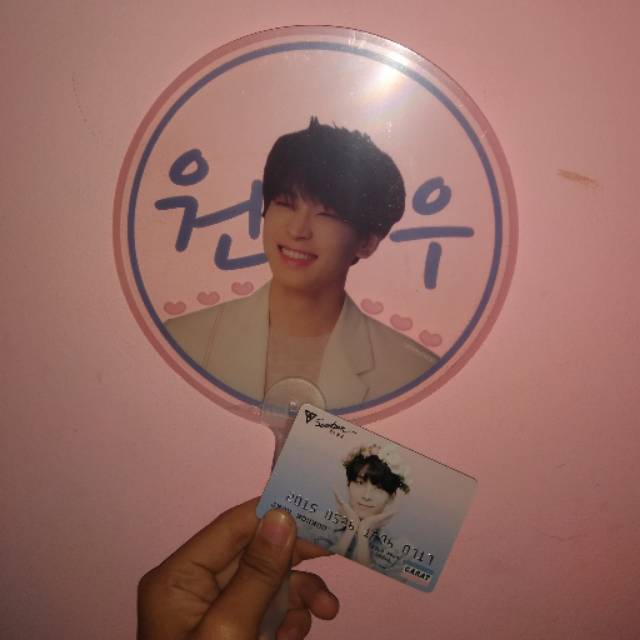 Wonwoo Transparent Fan Set