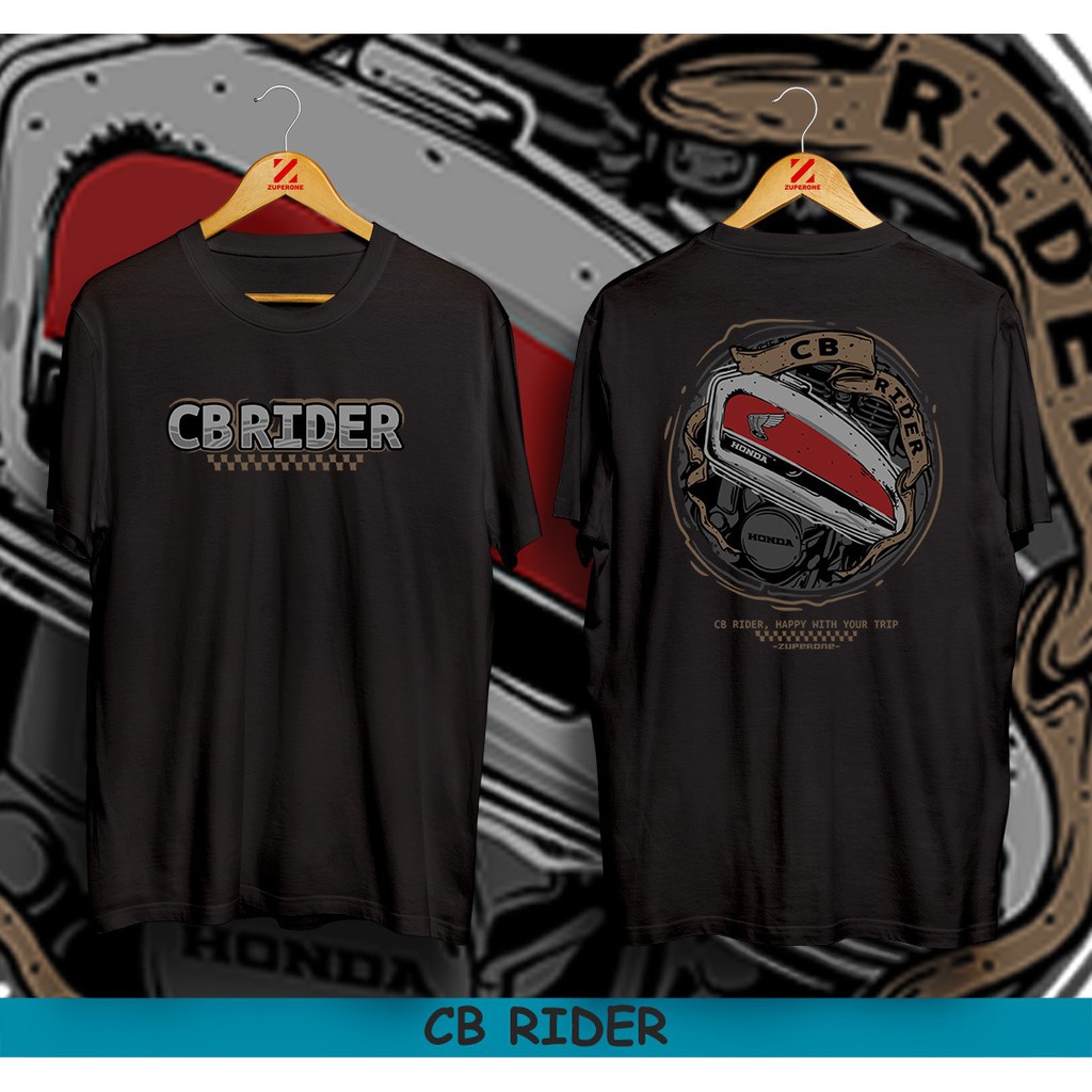 KAOS CB RIDER TANGKI / KAOS HONDA GANK / KAOS PRIA