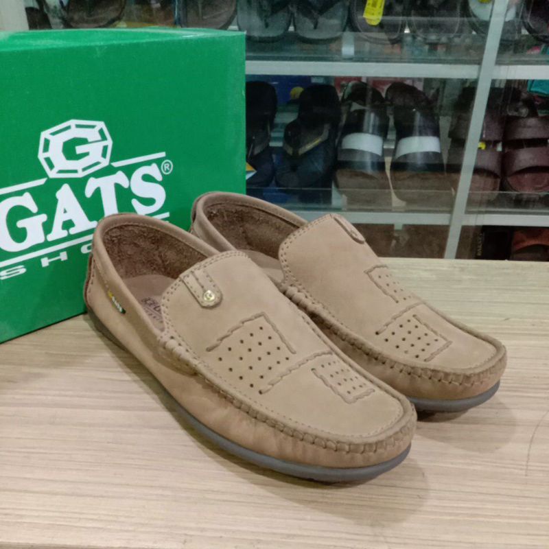sepatu pansus kulit pria GATS HK 0003 mocca original