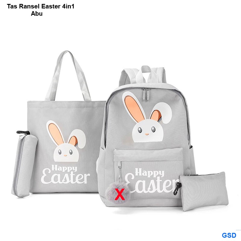 Tas ransel easter 4in1/ransel punggung paket murah/tas paket motif anak sekolah remaja terbaru