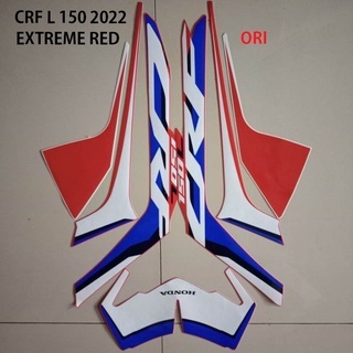 Sticker Motor Honda CRF L 150 2022 Extreme Red