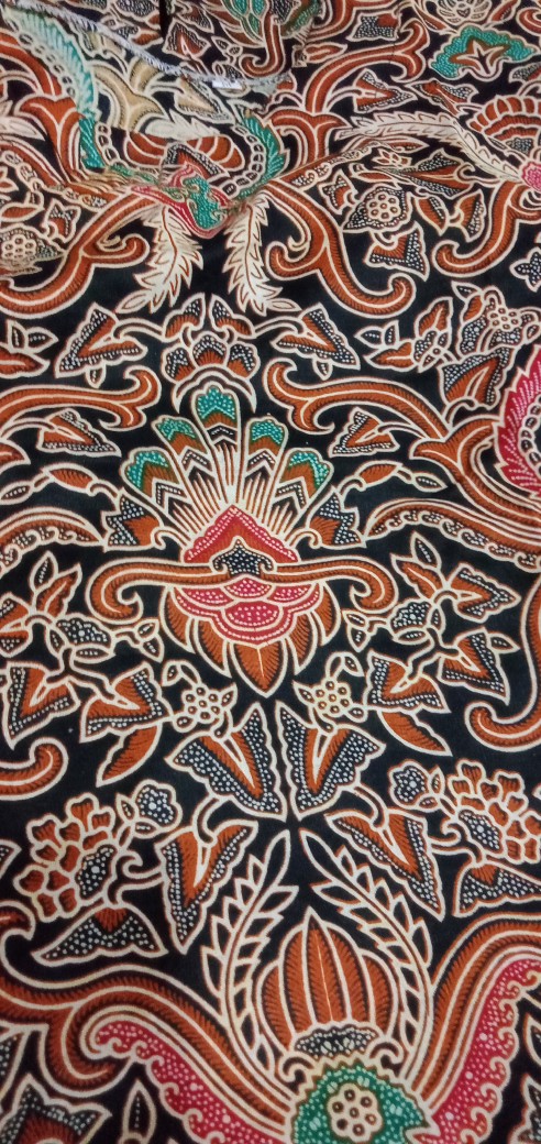 M-l-xl-xxl Batik Tunik Wanita Asj Sa Hrb026 Kenongo Pekalongan Sogan Tulis