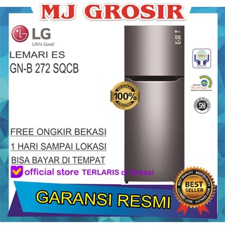  KULKAS  LG  GN B 372 SQBK LEMARI ES 2 PINTU GNB 372SQBK 