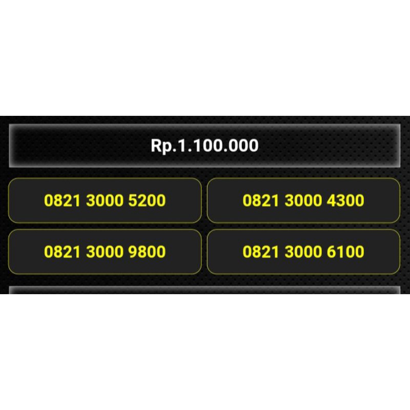 nomor cantik telkomsel 0821 3000 9800
