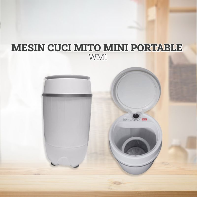 MITO WM1 Mesin Cuci Mini Portable Anak Kost Kapasitas 3,5 KG Original – Nuansa Samarinda