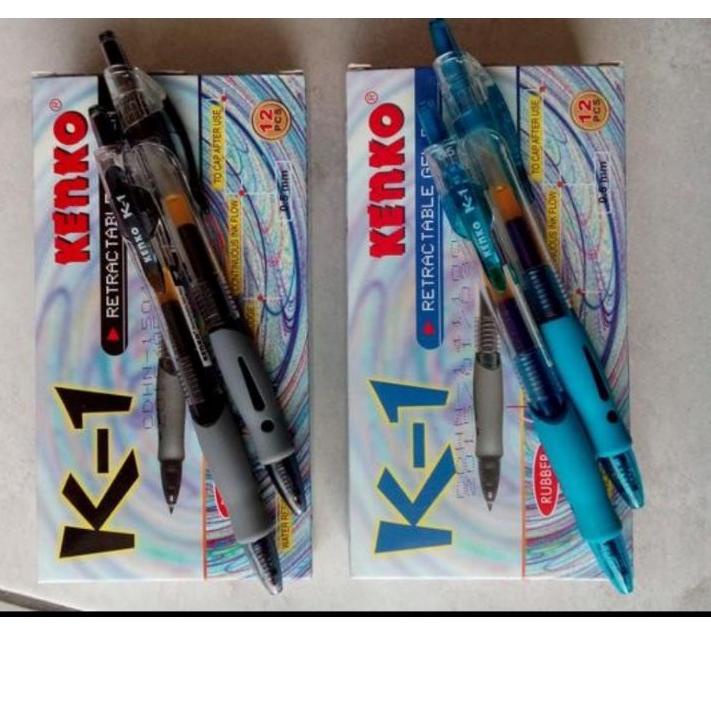 

Kekinian - Pulpen Ballpoint gel Kenko K1 12 pcs 이