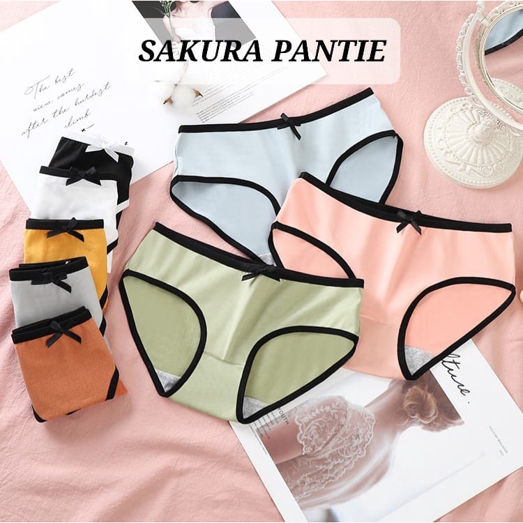 SAKURA PANTIE CELANA DALAM REMAJA ABG DEWASA WANITA KOREA IMPOR NOT SOREX BAHAN KATUN IMPOR