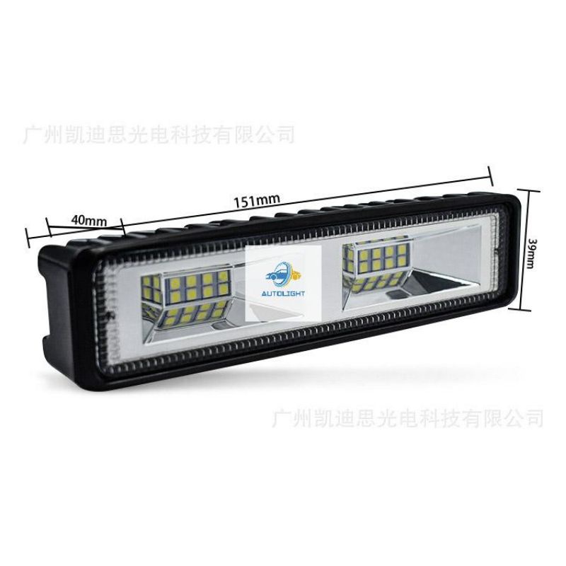 Lampu Tembak Cwl Cree 16 Mata LED 3030/36 Watt 6000K 12V Lampu Sorot Foglamp Mobil &amp;Motor Tembus