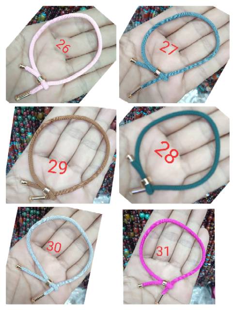 Gelang tali china korea keberuntungan/gelang tali serut