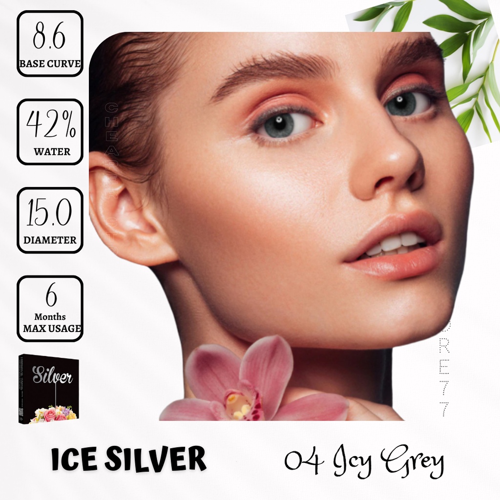 SOFTLENS ICE SILVER DIA. 16.00mm NORMAL &amp; MINUS | BEST SELLER