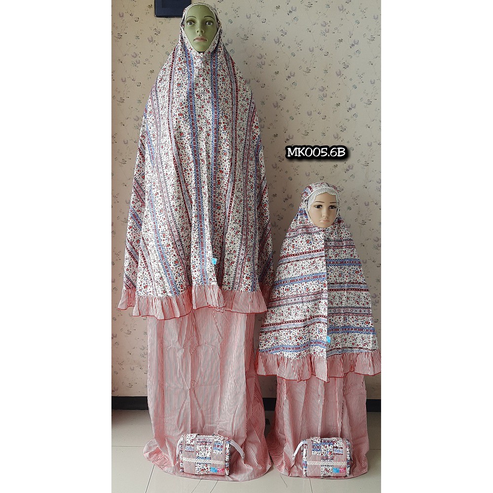 mukenah couple ibu anak / mukenah anak dan ibu / mukenah ibu dan anak 2 tahun