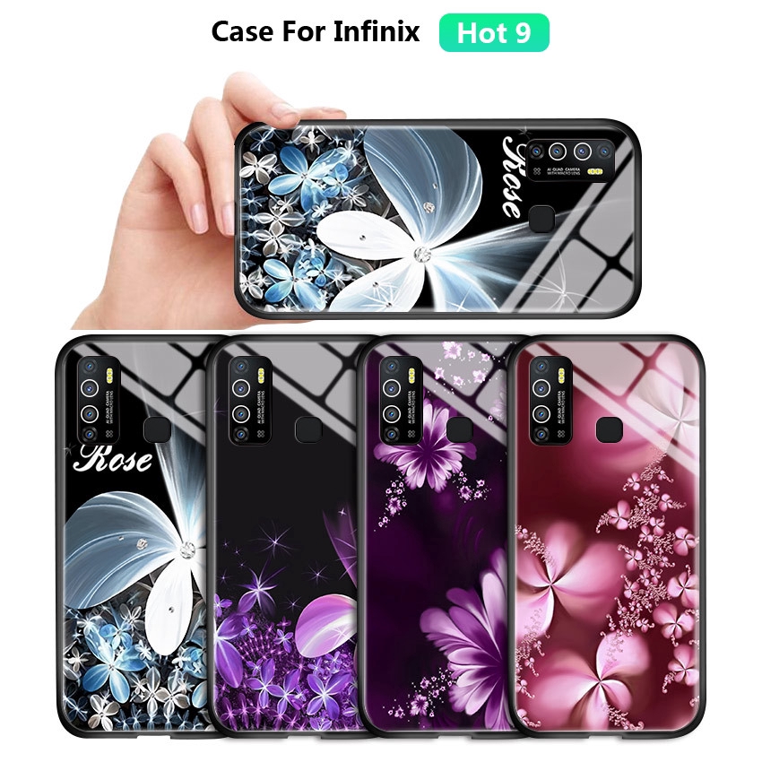 Infinix Hot 9 10 Play Note 7 X690 X655C For Phone Case Floral Flower