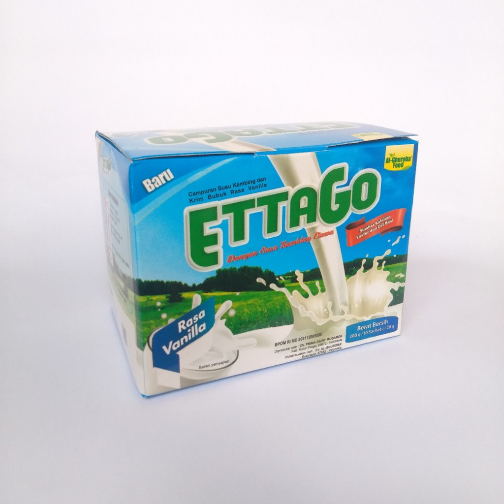 Goat Milk Powder Ettago SACHET Bubuk Susu Kambing Ettawa Al-Ghuroba ISI 10 SACHET