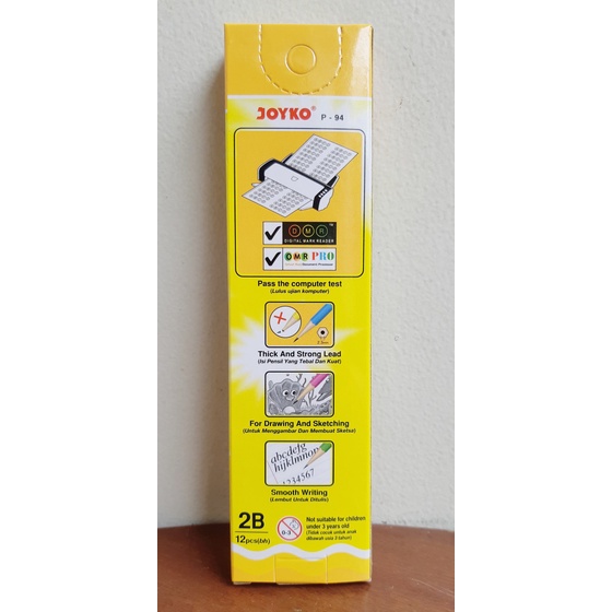

Gaya Pensil Joyko 2B P-94 Isi 12 Pcs Diskon