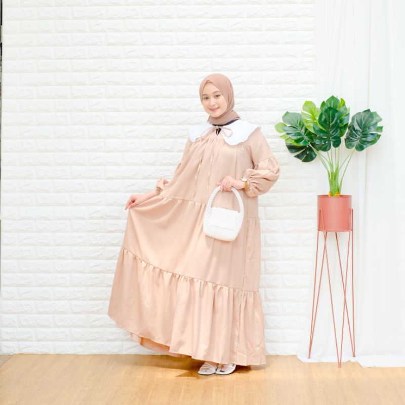 [COD] Cantika Desss S M L XL | Fashion Muslim Baju Gamis | Outfit Ideas Eid Series 2022 | Baju Gamis Lebaran | Dress Kondangan OOTD HQ | Bahan Crepe Premium |