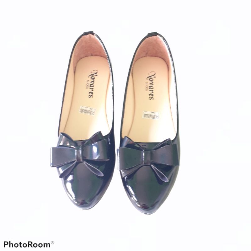 WR FLATSHOES  SEPATU WANITA FLATSHOES GLOSSY PREMIUM NS-5