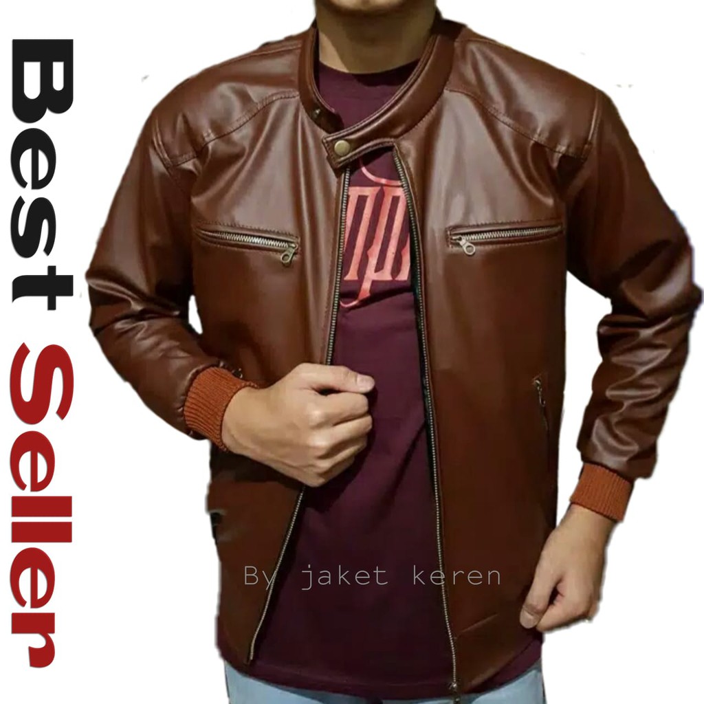 86 Koleksi Model Jaket Kulit Coklat Gratis Terbaik