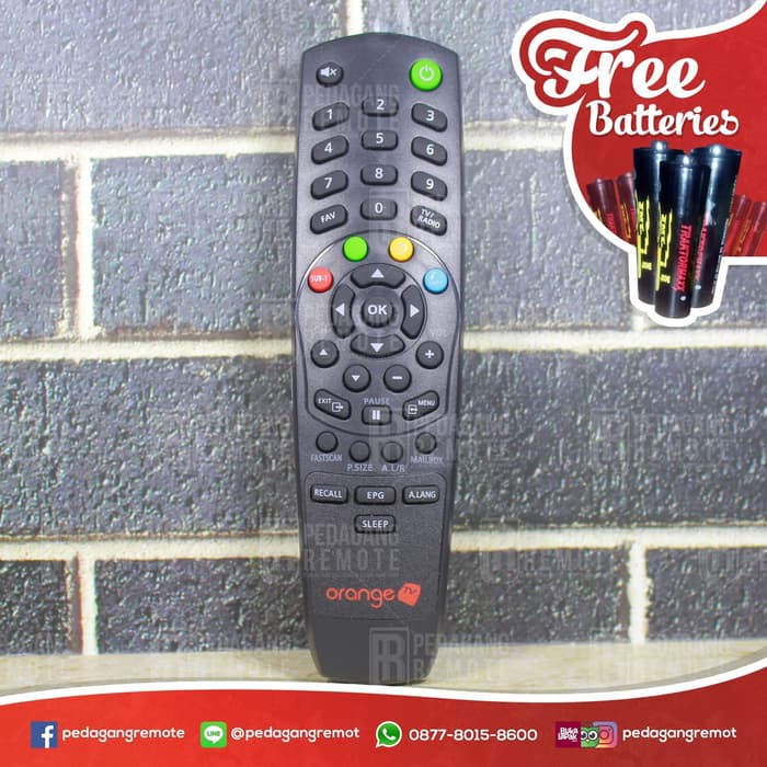 Jual Remot Remote Parabola Orange TV   OrangeTV Hitam Ori Original Berkualitas