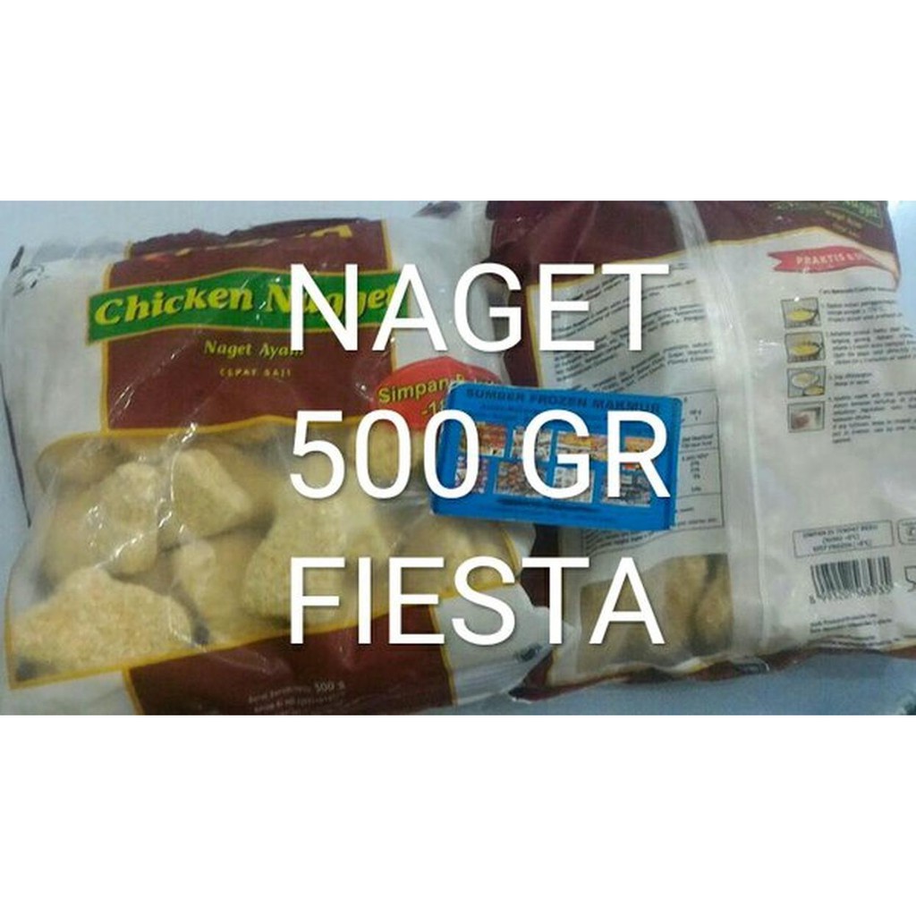 

naget nugget 500 gr fiesta. sumber frozen makmur