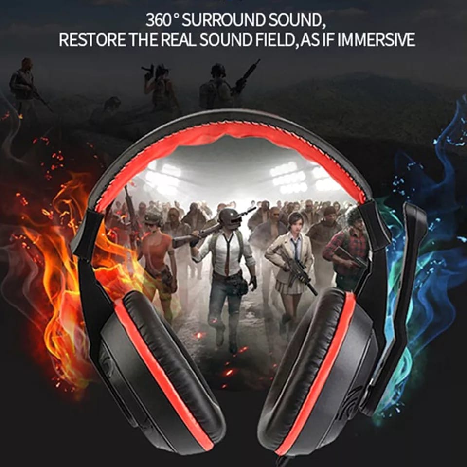 HEADSET / HANDSFREE GAMING A6 + MIC SUPER BASS