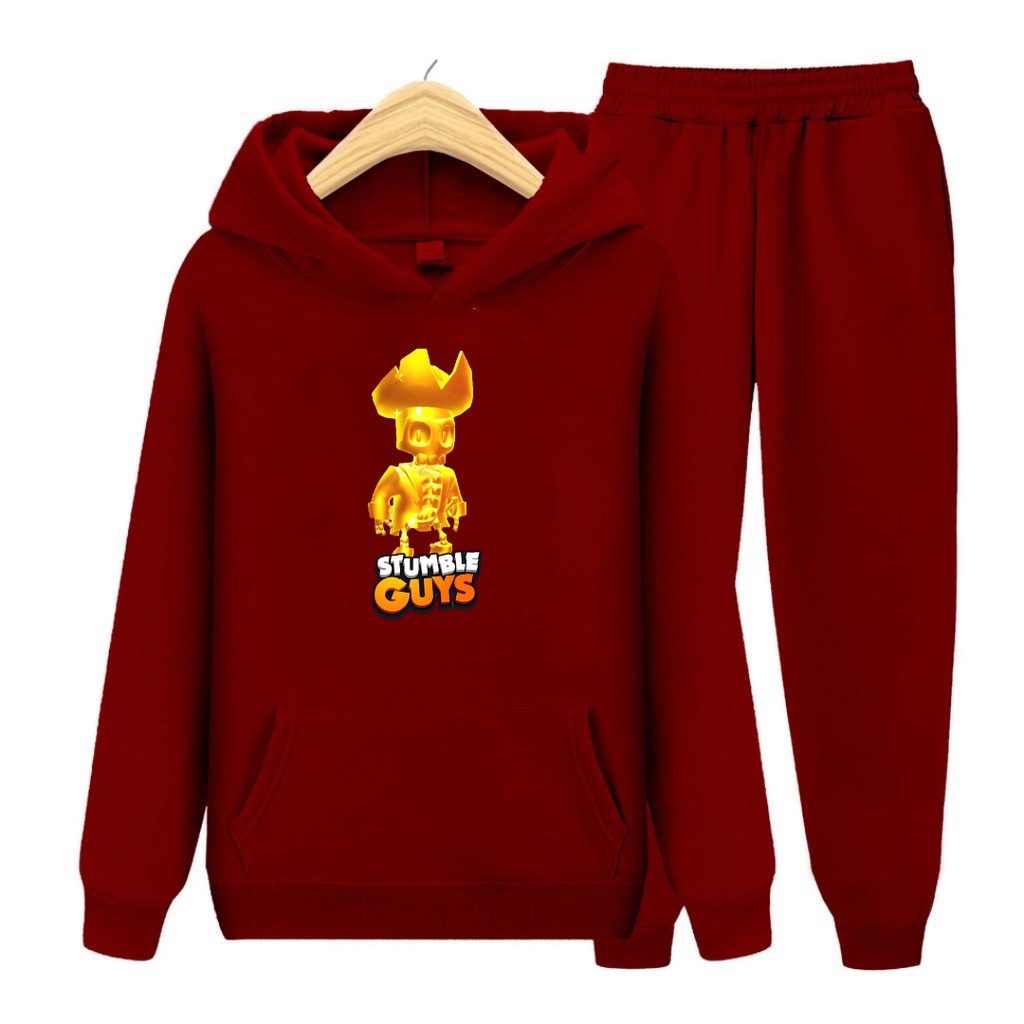 Setelan Sweater Anak Stumbel Game Gold Kapten /Baju Sweater Hoodie Anak