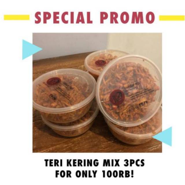 

CUNGANGIT PROMO TERI KERING MIX 3PCS 100RB