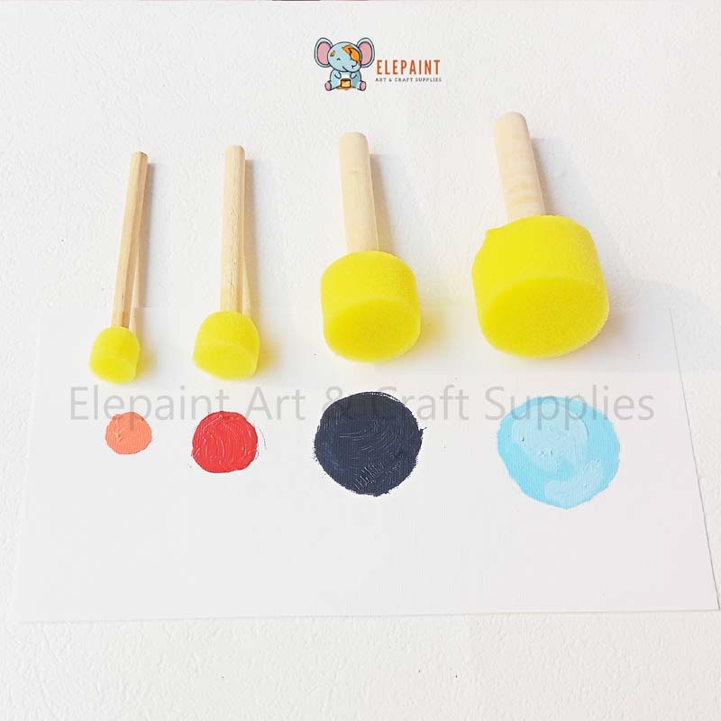 

Kuas Busa Spons Bulat / Lingkaran / Foam / Sponge Round / Circle Brush Set