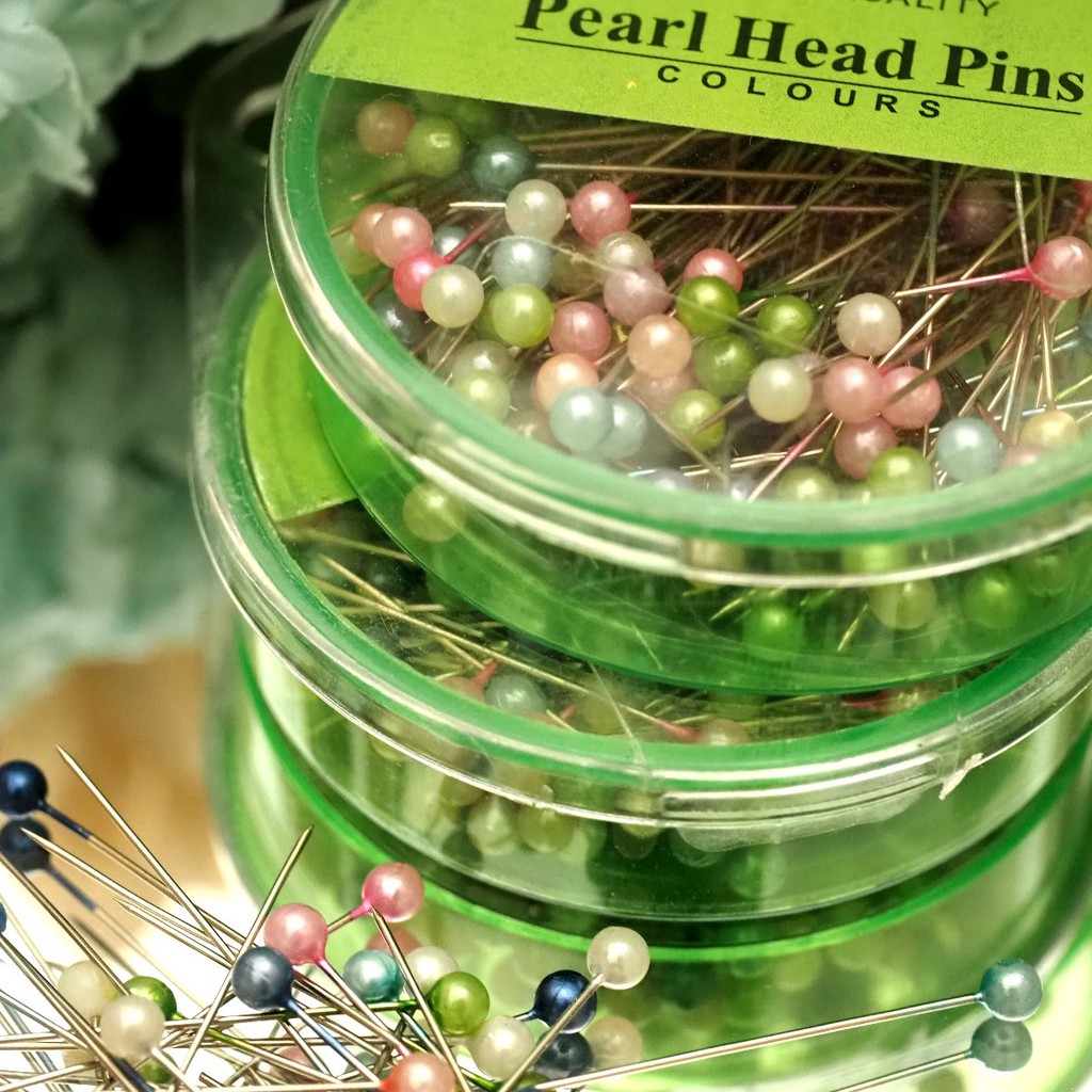 Jarum Pentul ISI BANYAK Hijab Mutiara / Jarum Hijab Premium / Pearl Head Pins Murah Grosir