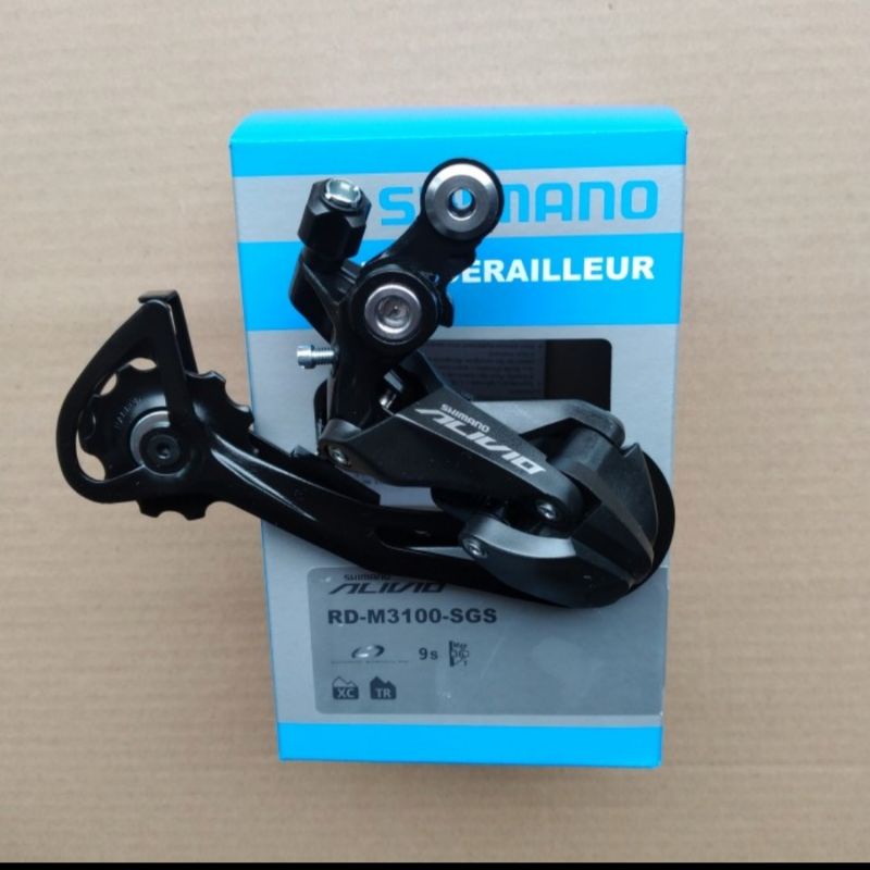 Rear Derailleur Rd 9 Speed Shimano Alivio M3100 SGS Long Original