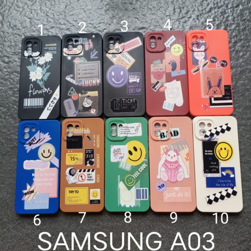 Case gambar Samsung A03 motif cewek ( 2 motif ) soft case softcase softshell silikon cover casing kesing housing