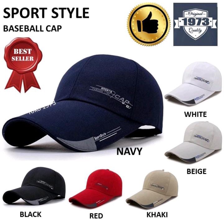 Topi Basbal Olahraga Sport Style Out Door Import Pria Wanita