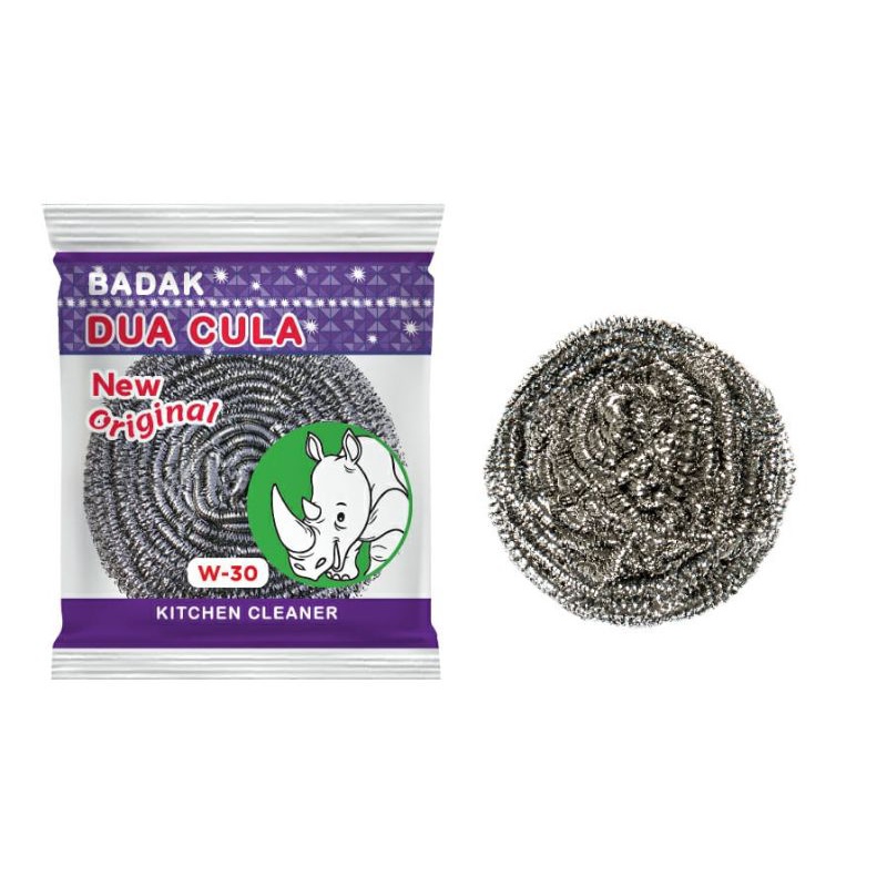 Gosok panci/sabut cuci/steelwool anti karat Badak W30 (grosir)