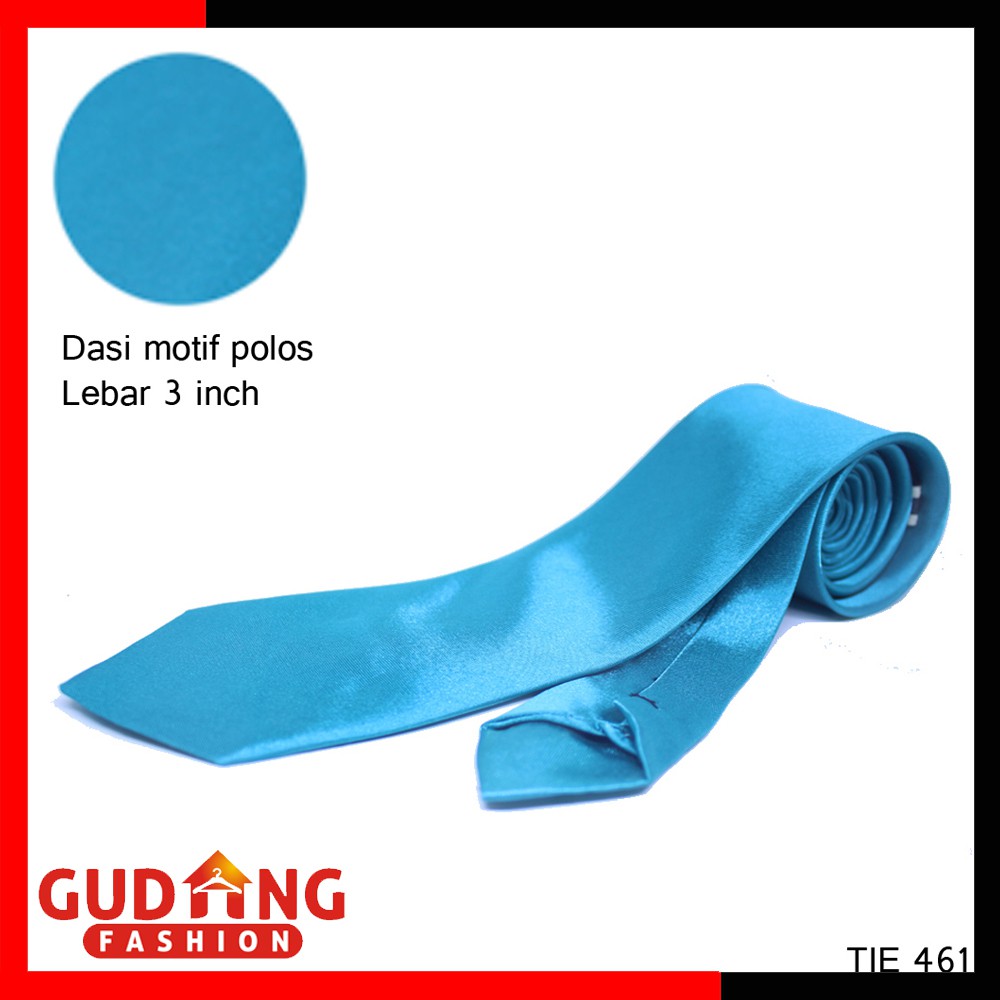 Dasi Panjang Polos 100% Silk Ukuran Medium - Lebar 3&quot; (COMB)