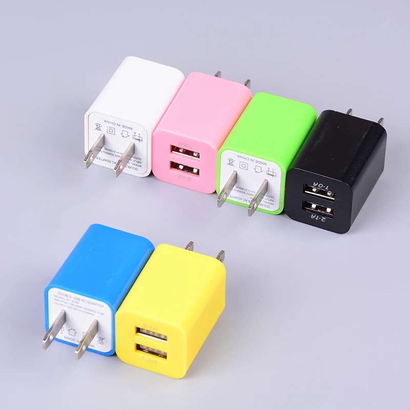 Adapter Dual Usb Port 5v 2a Untuk Iphone Htc Android