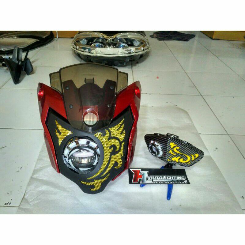 paket lampu Vixion new NVA depan belakang coak projie