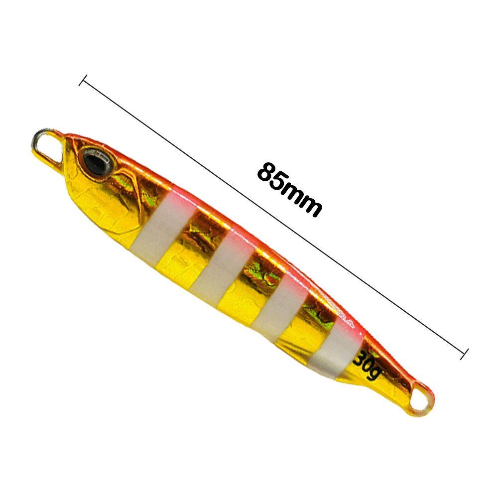 Preva 2pcs Logam Umpan Pancing Kait Ganda Tenggelam Ikan Kecil Warna-Warni Memimpin Pengecoran