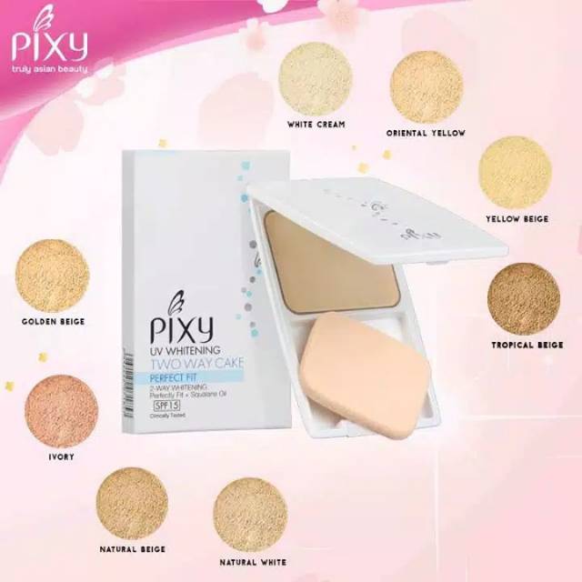 Pixy UV Whitening Two Way Cake Perfect Fit - Kaca