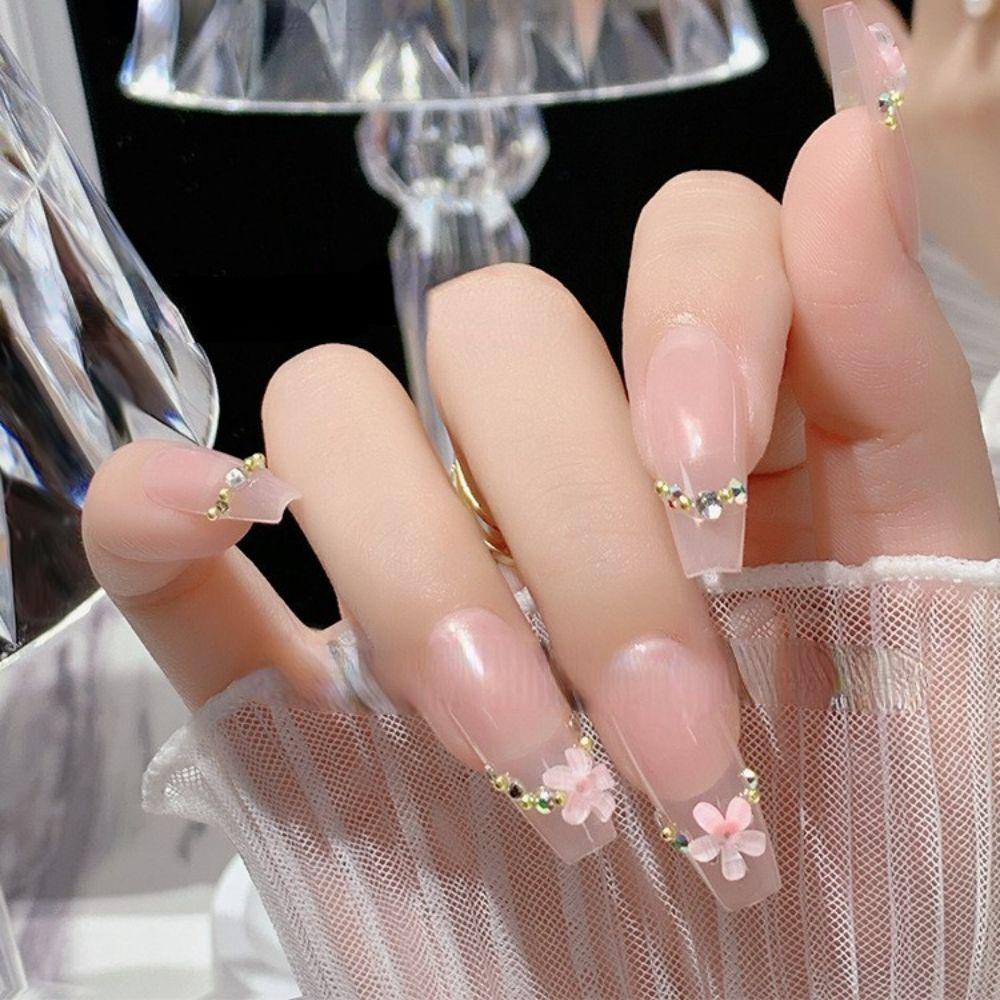 Mxbeauty Manik-Manik Bunga 3D Aksen Berlian Imitasi Untuk Aksesoris Nail Art Charms