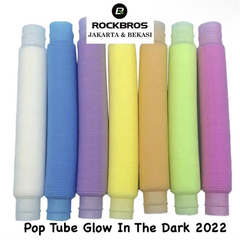 Pop Tube Glow In The Dark Tubes Tabung Fidget Toys Mainan Anak ADHD It